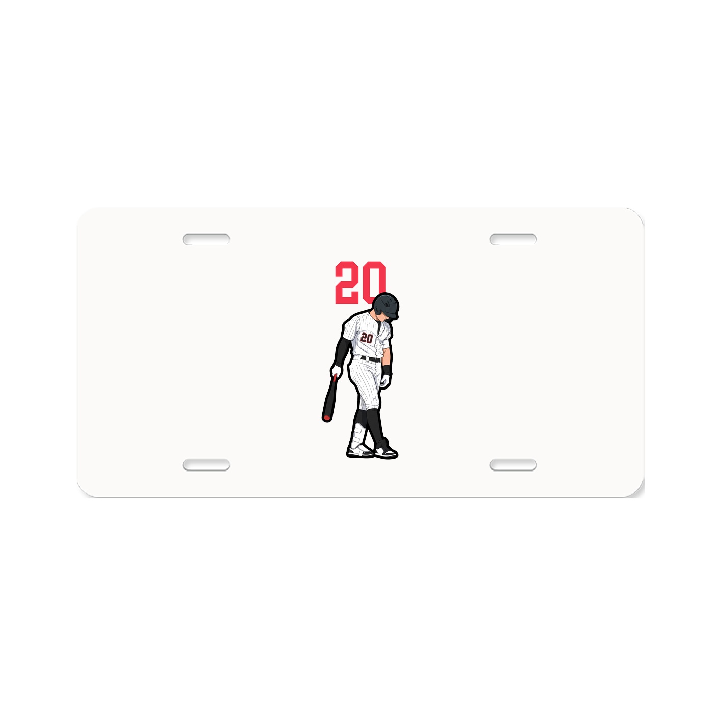 License Plate — Number Top in Classic