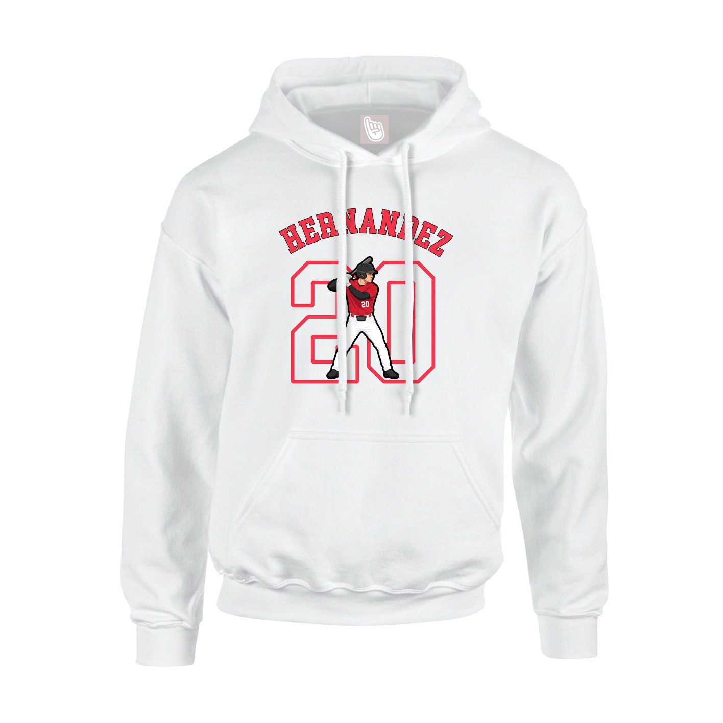 Hoodie — Shirsey Arch in White