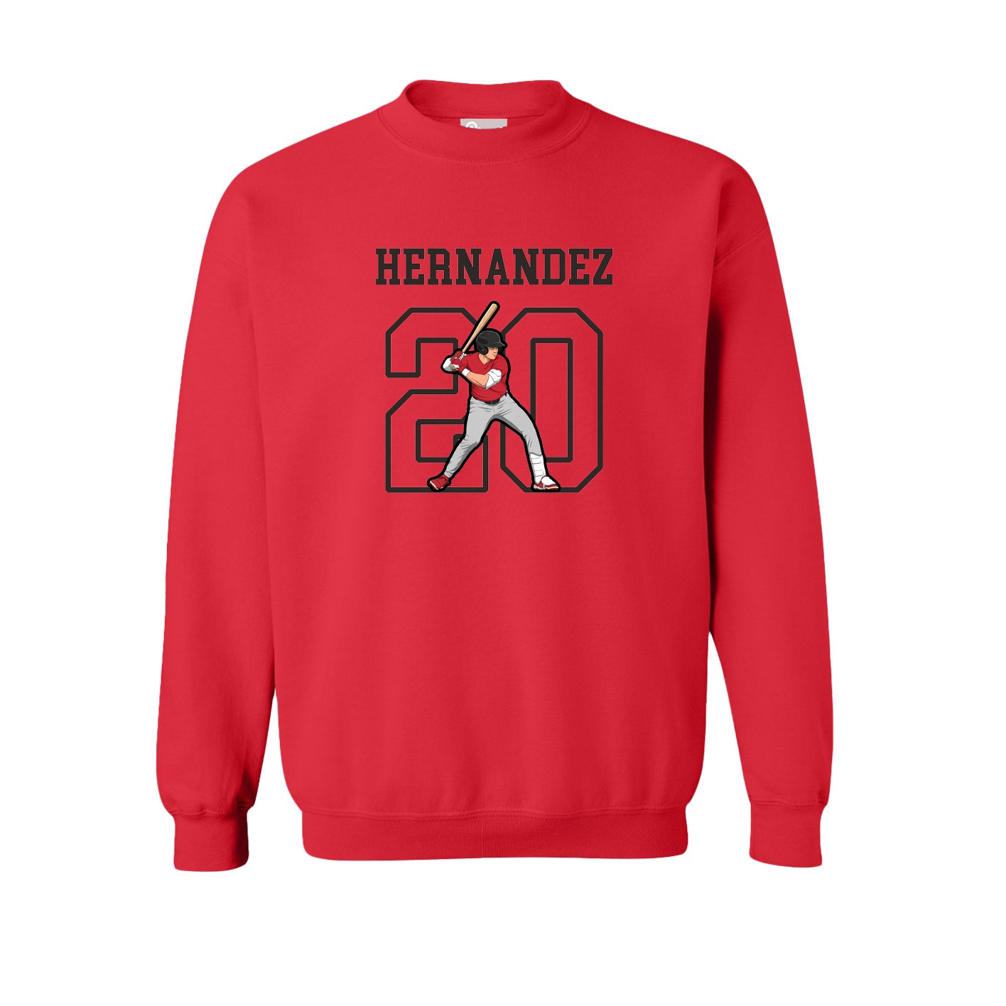 Fleece Crew — Shirsey in Red