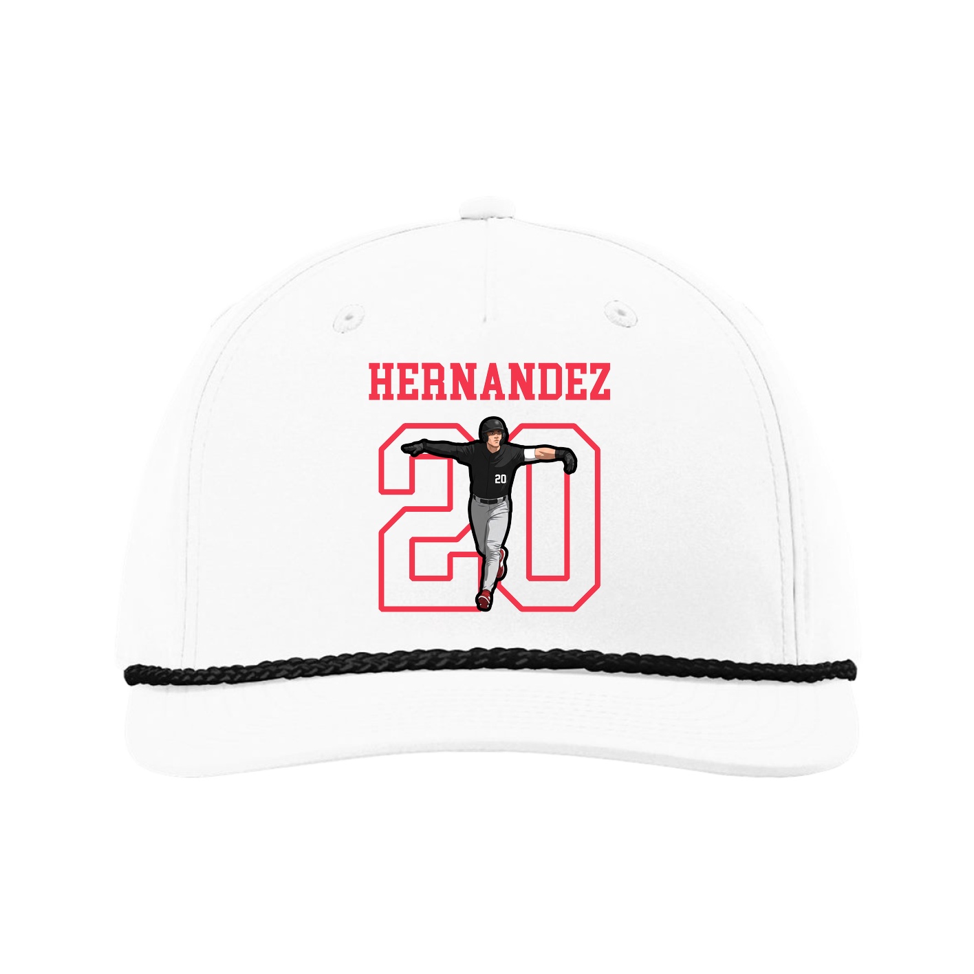 Five-Panel Classic Rope Cap — Shirsey in White
