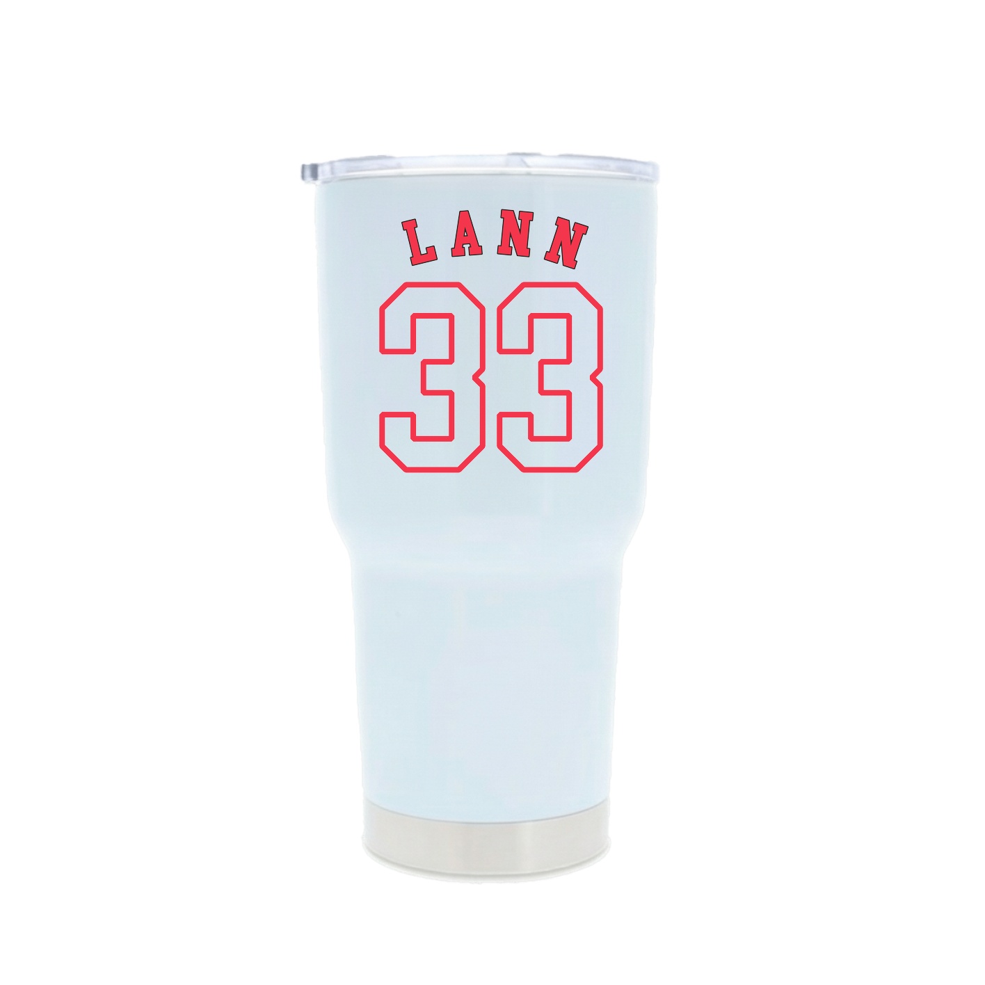 30oz Stainless Steel Tumbler — Shirsey Arch in White