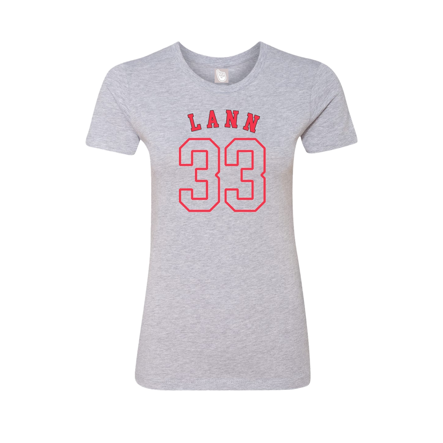 Fitted Women's Tee — Shirsey Arch in Grey