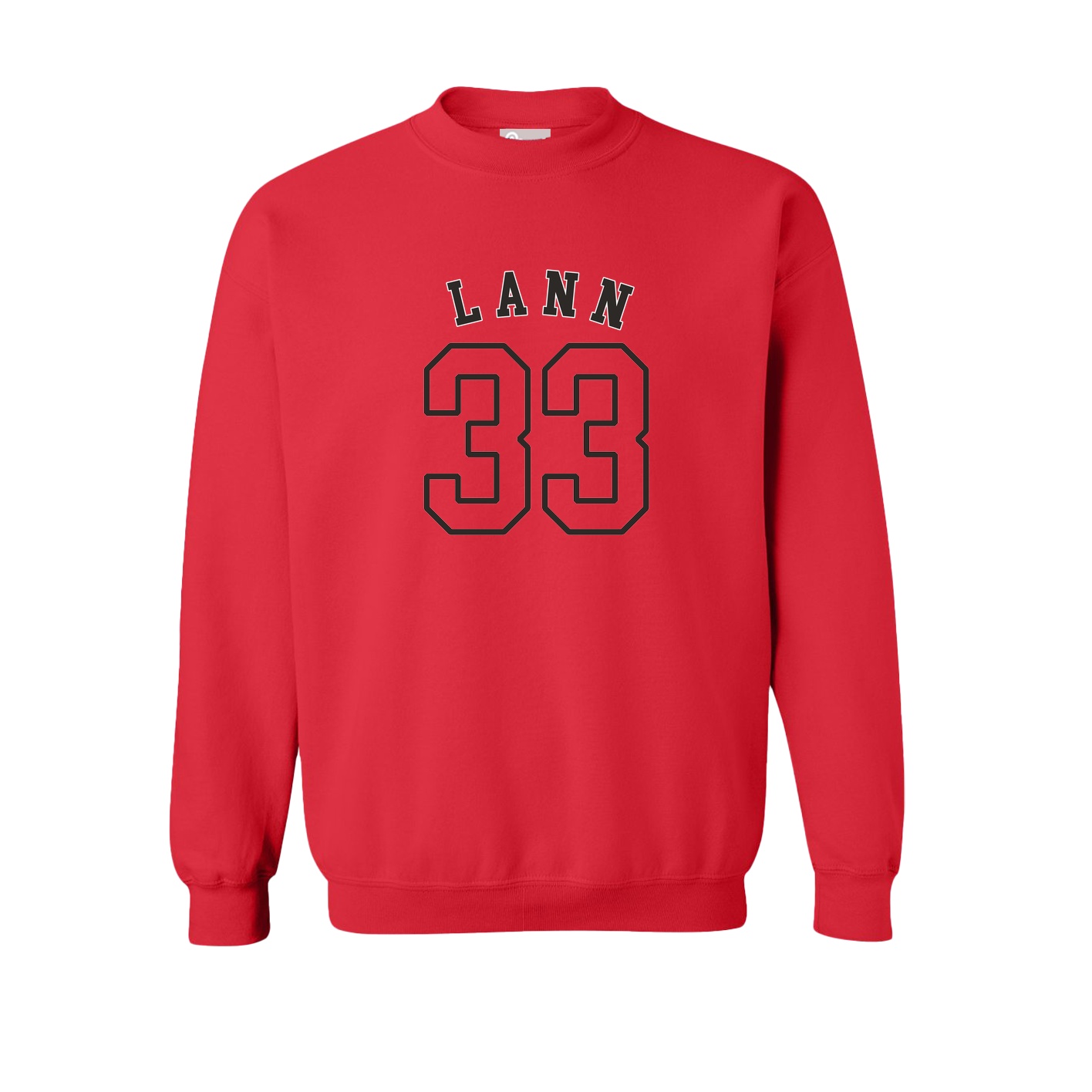 Fleece Crew — Shirsey Arch in Red
