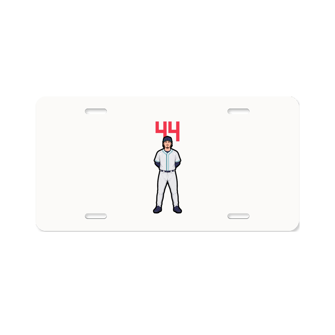 License Plate — Number Top in Classic