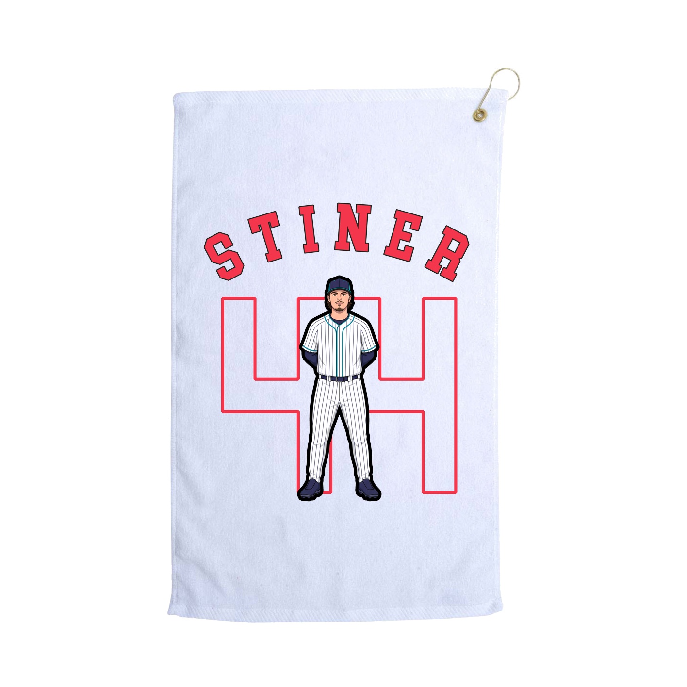 Golf Towel — Shirsey Arch in White