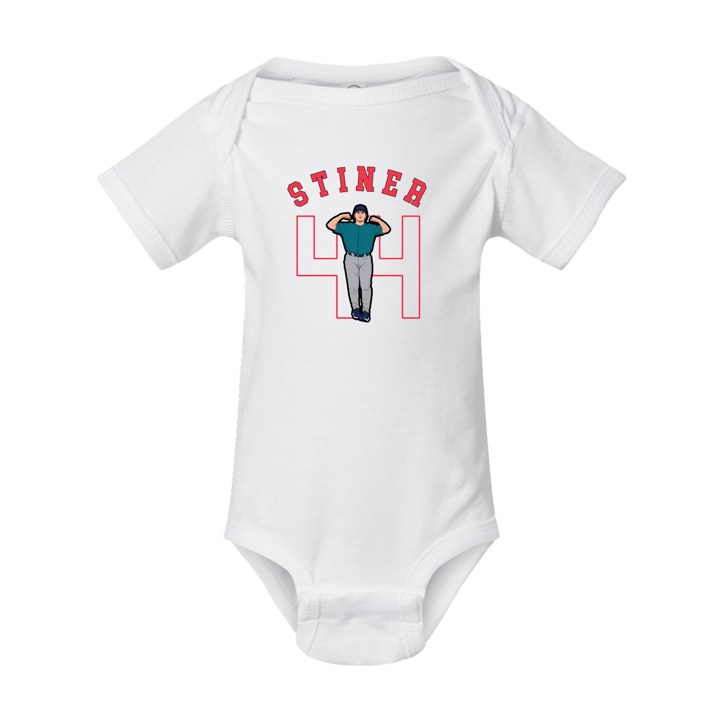 Baby Onesie — Shirsey Arch in White