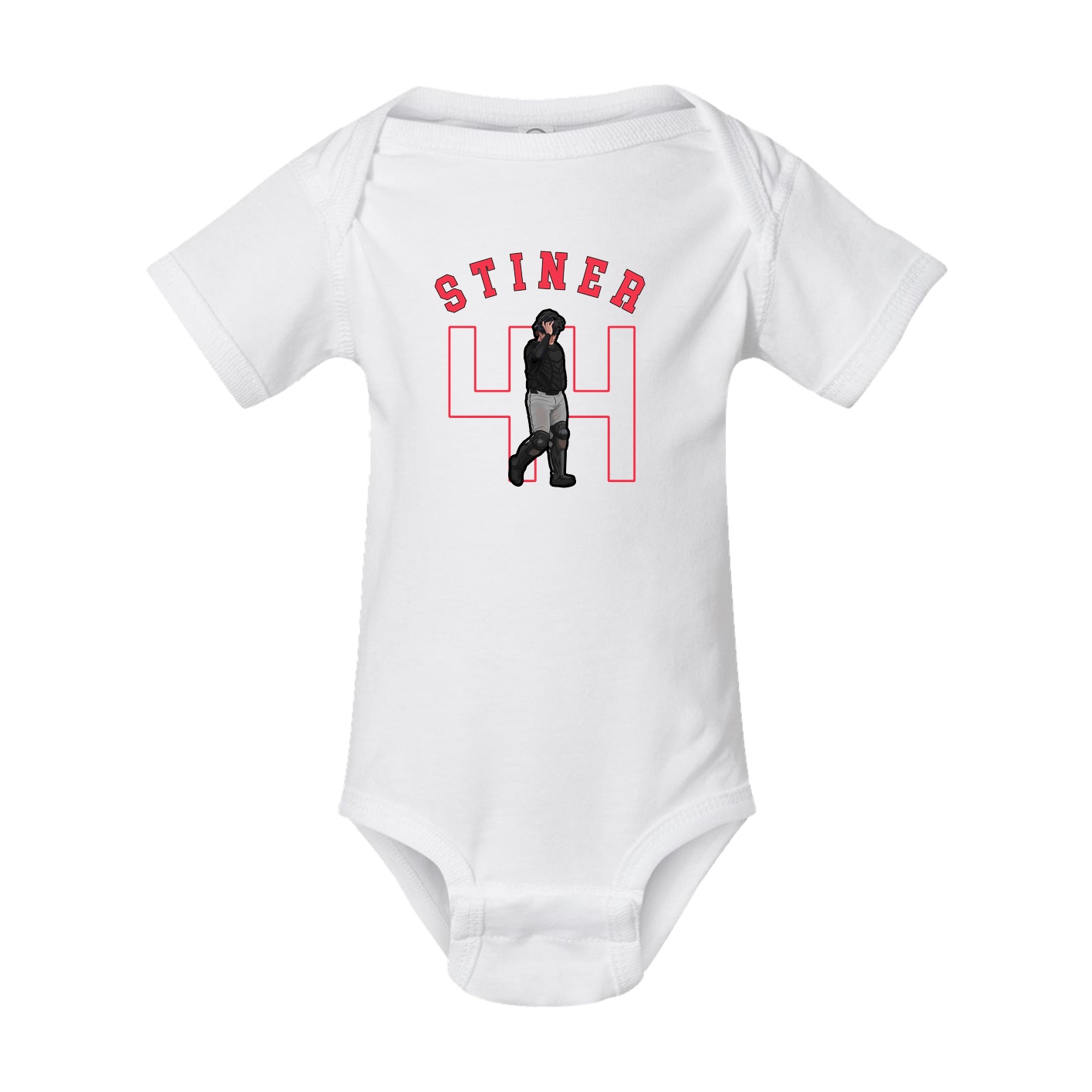 Baby Onesie — Shirsey Arch in White