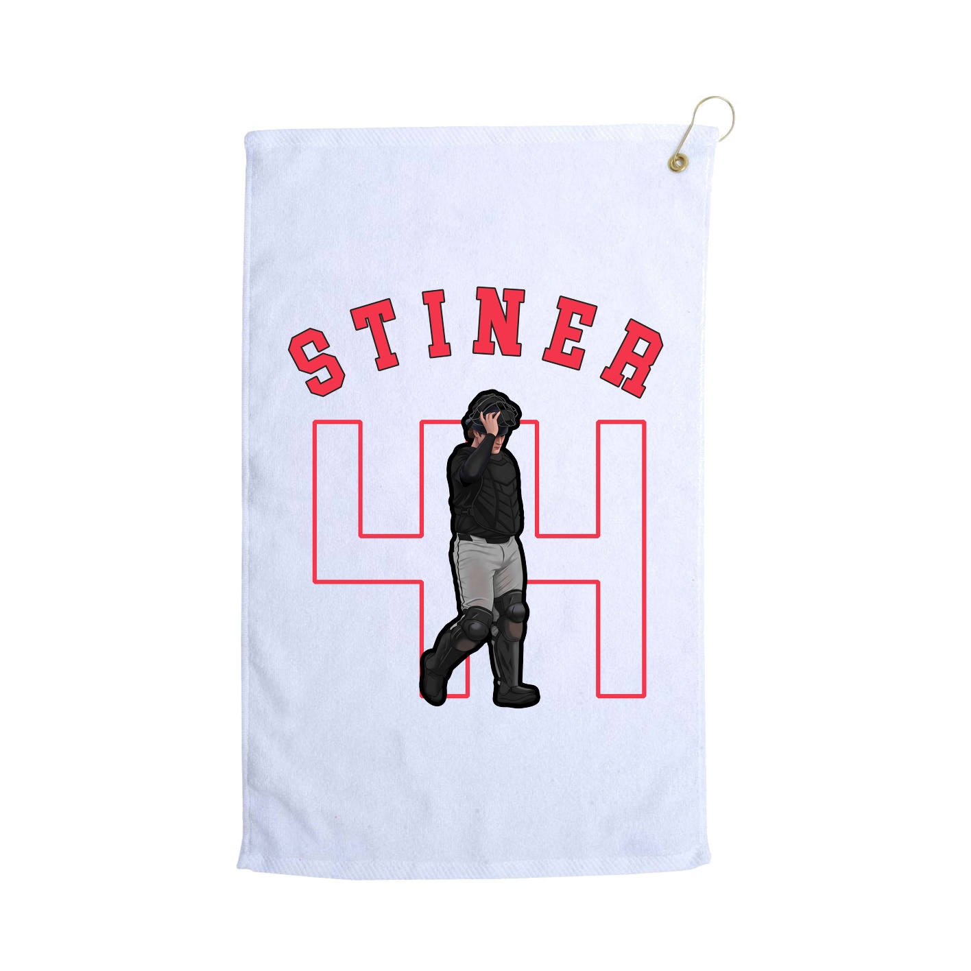 Golf Towel — Shirsey Arch in White