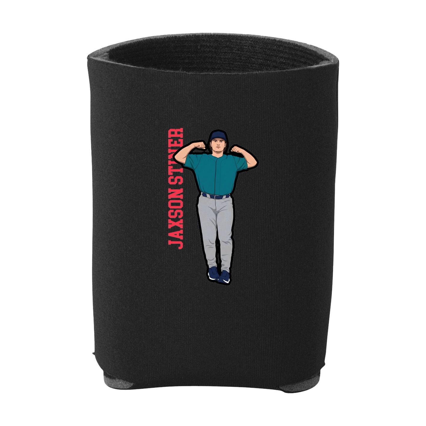Can Holder — Name Vertical in Black