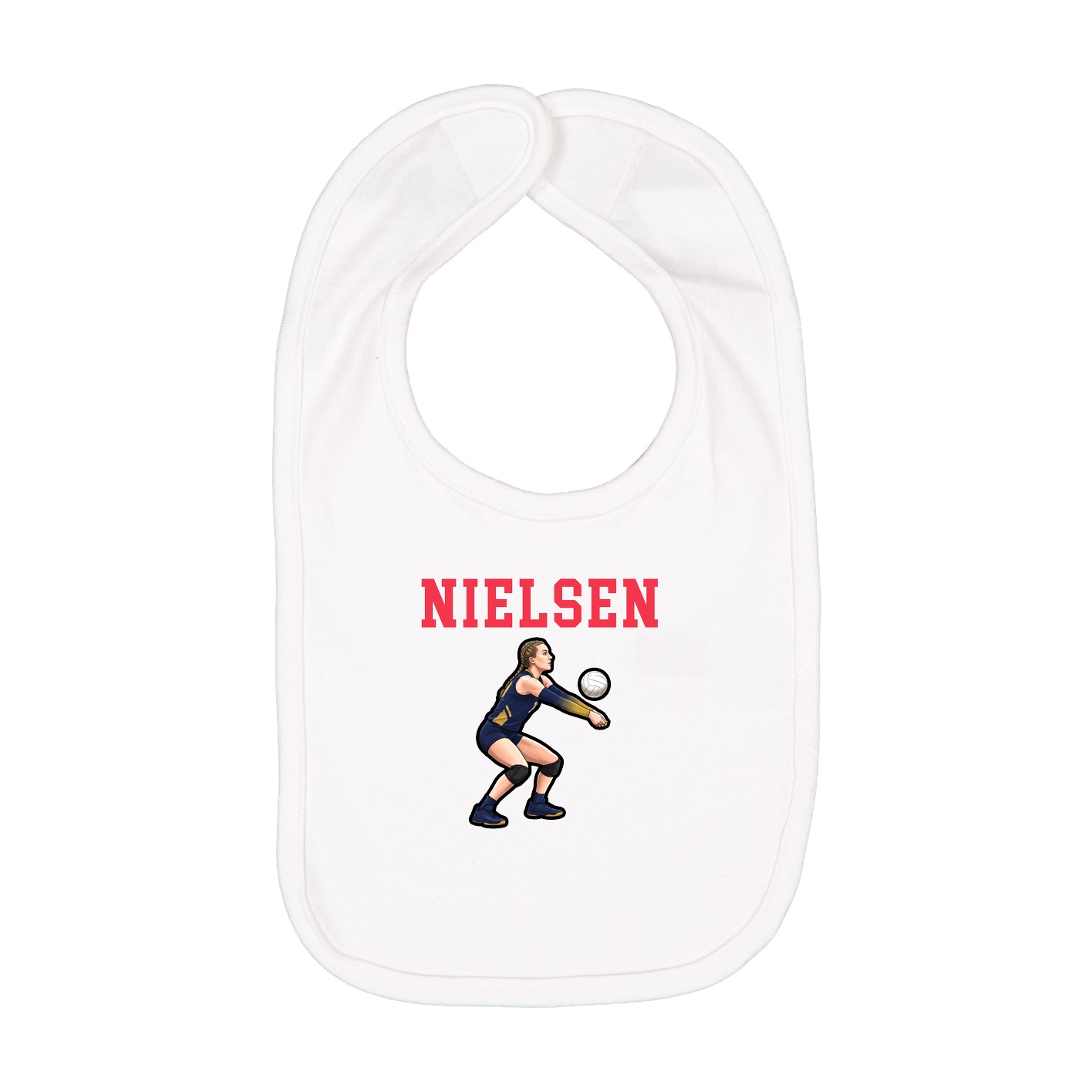 Infant Bib — Shirsey in White