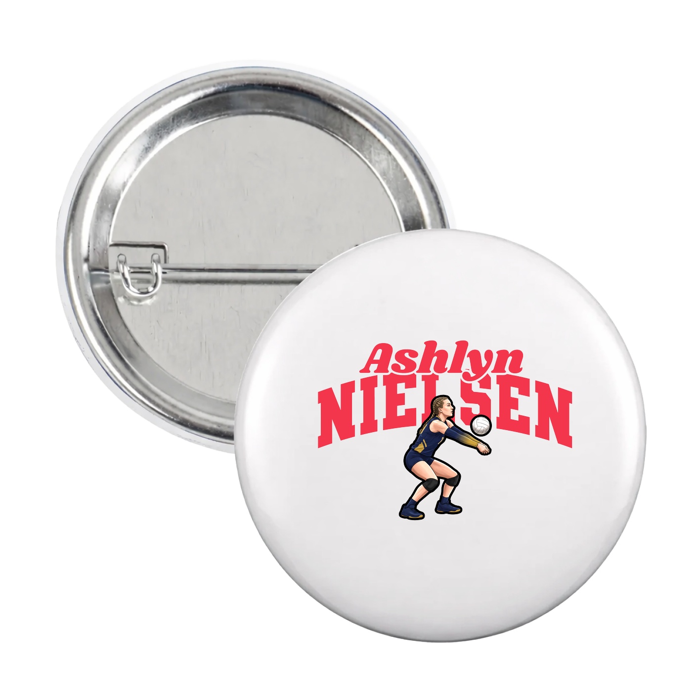 Game Day Button — Signature Arch in White