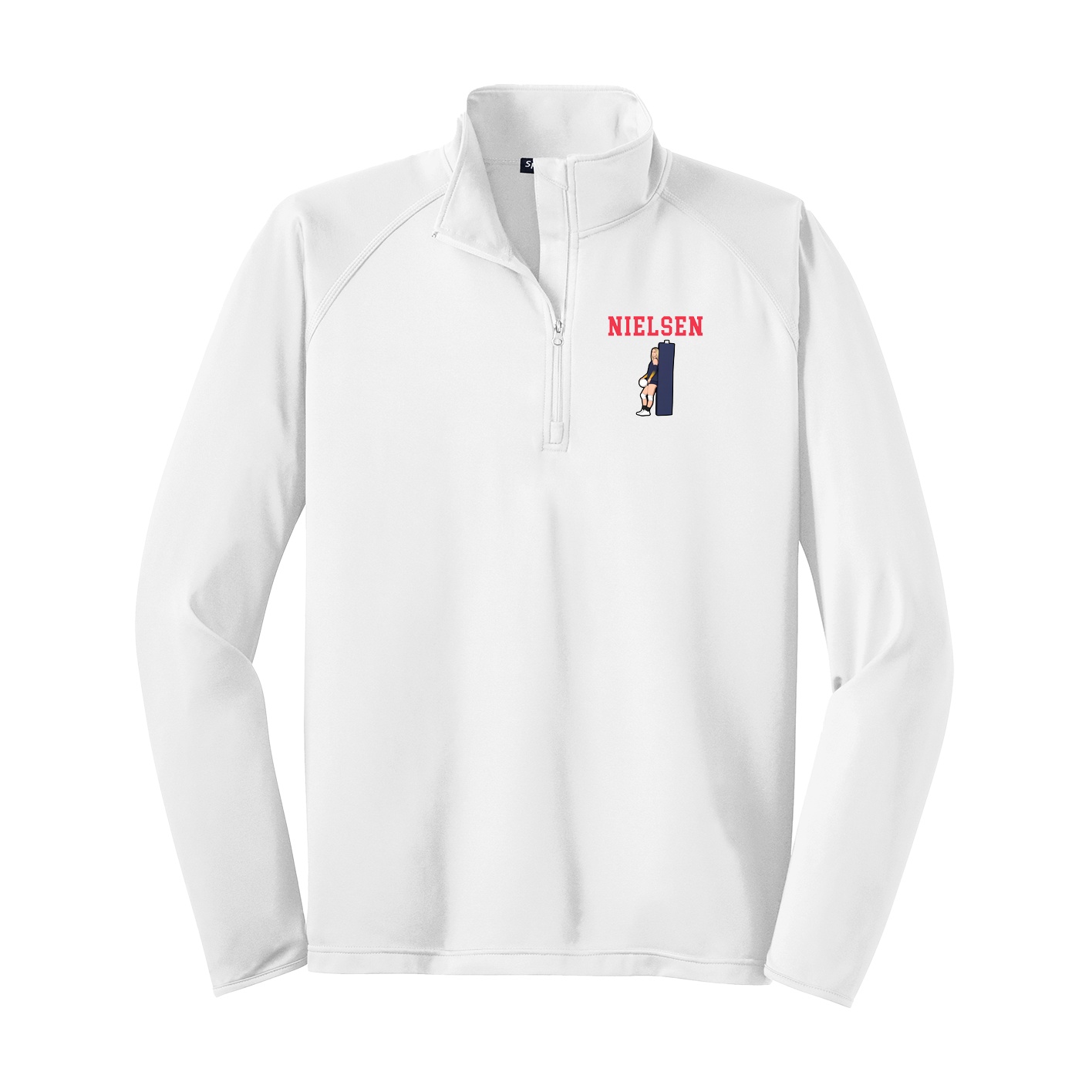 Q-Zip Pullover — Shirsey in White