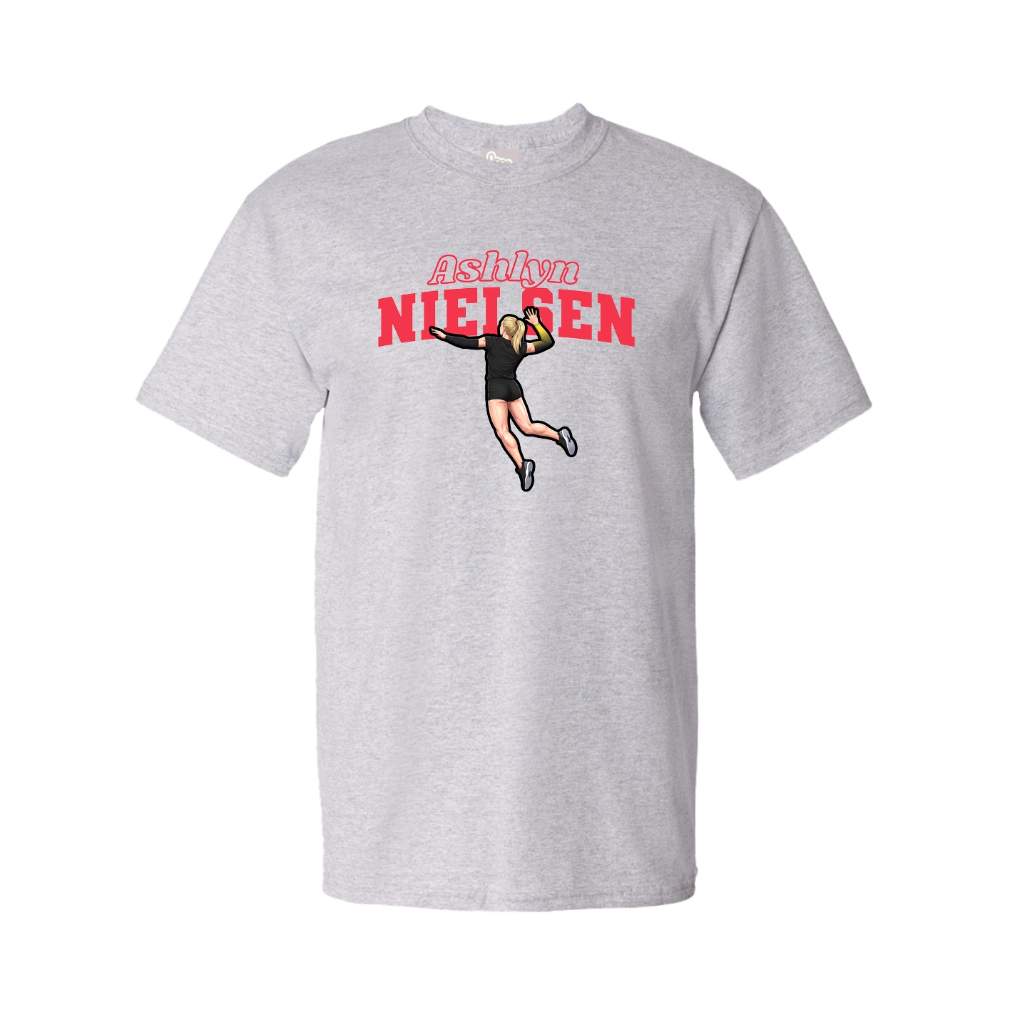 Tee — Name Arch in Grey