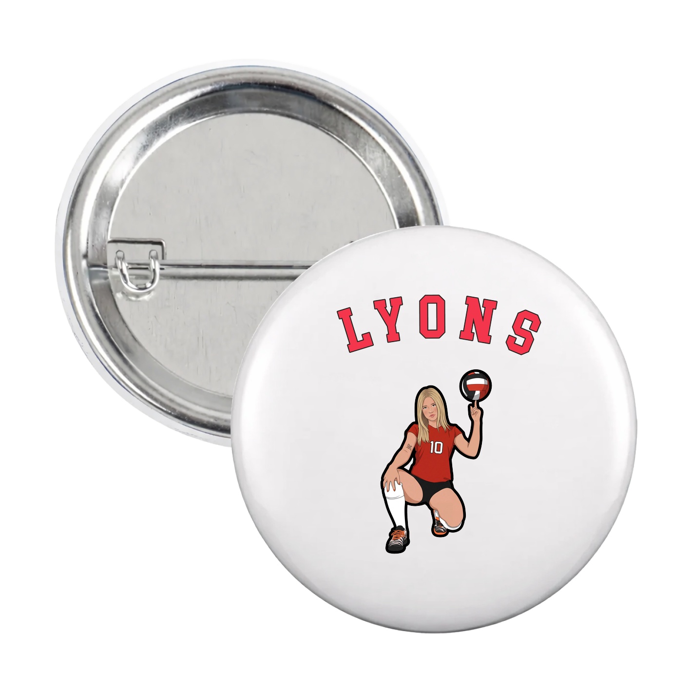 Game Day Button — Shirsey Arch in White