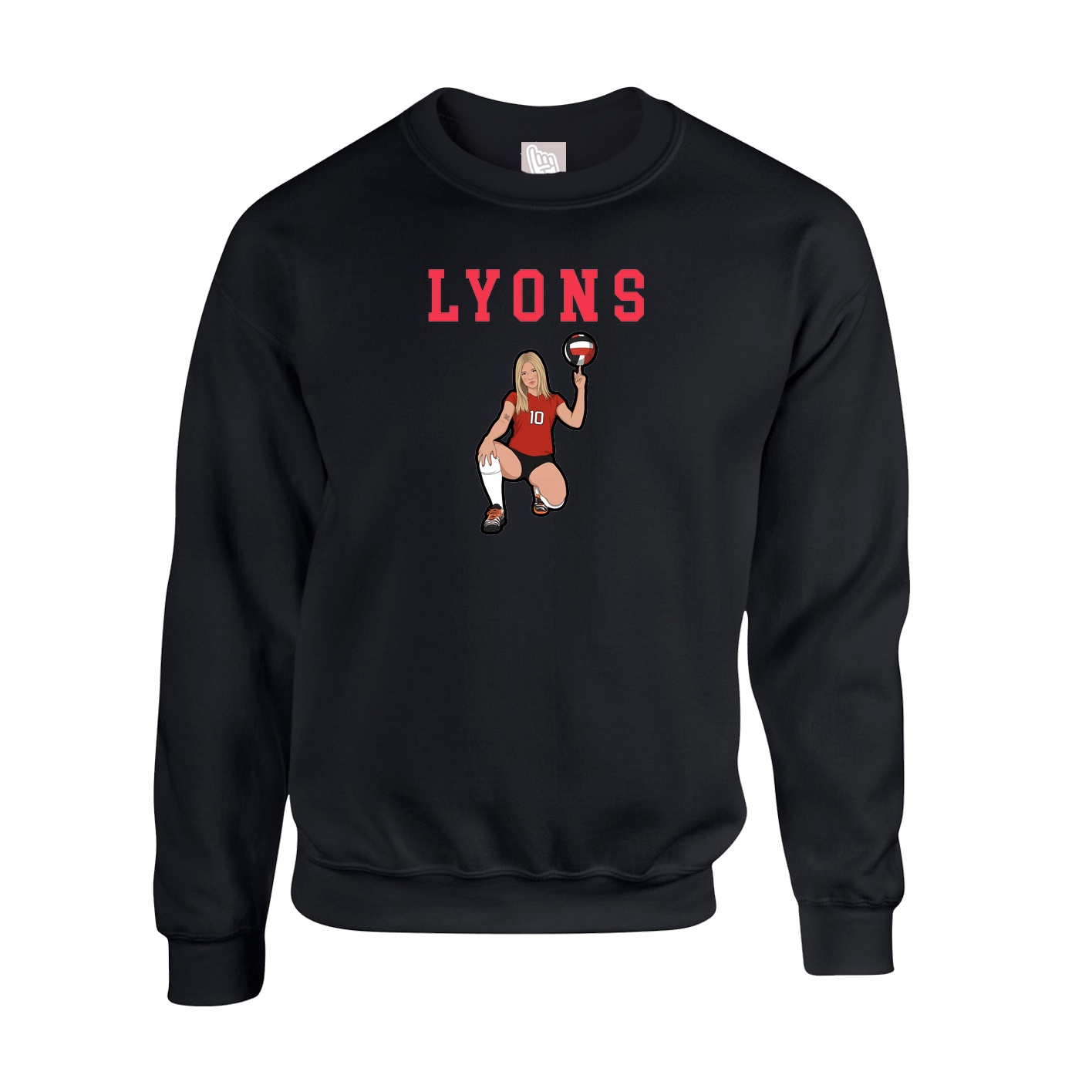 Fleece Crew — Shirsey in Black