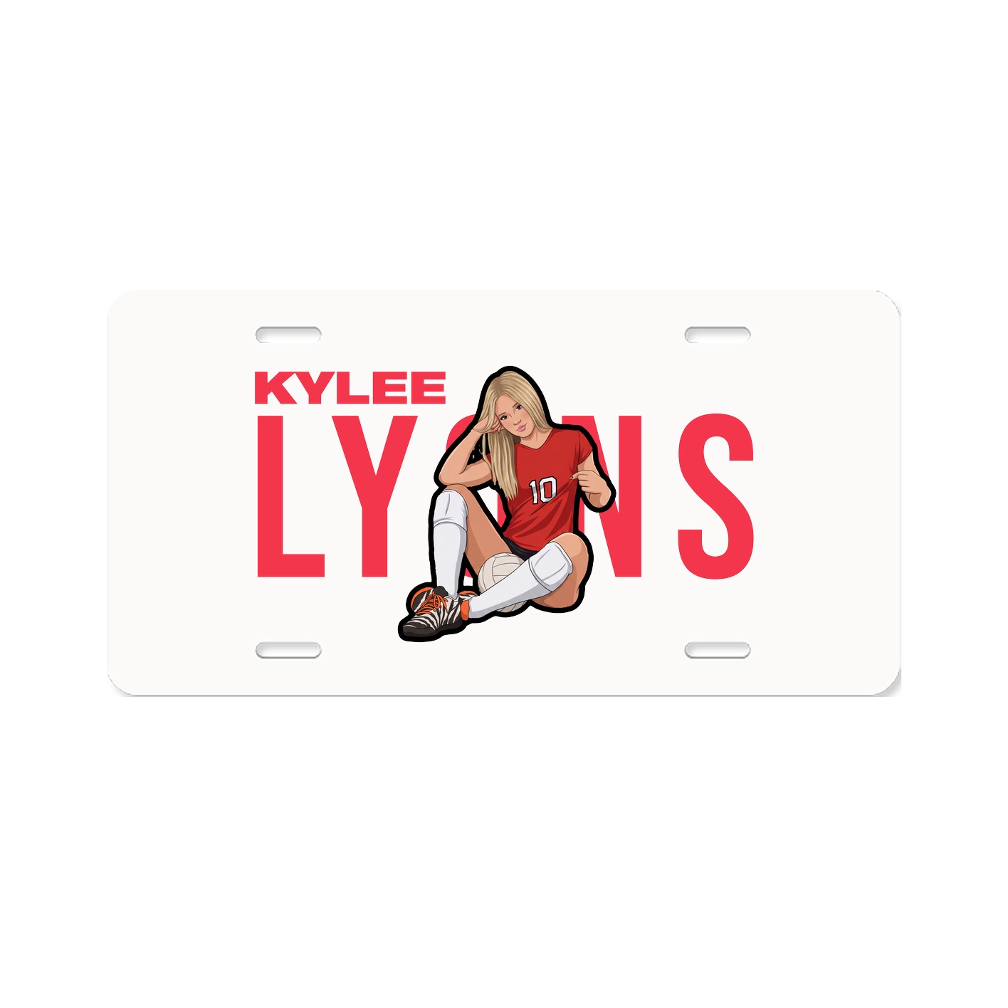 License Plate — Player Name in Classic