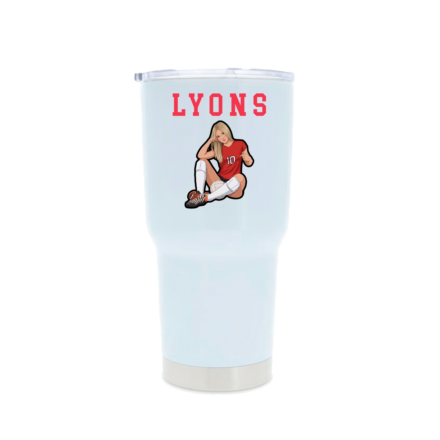 30oz Stainless Steel Tumbler — Shirsey in White