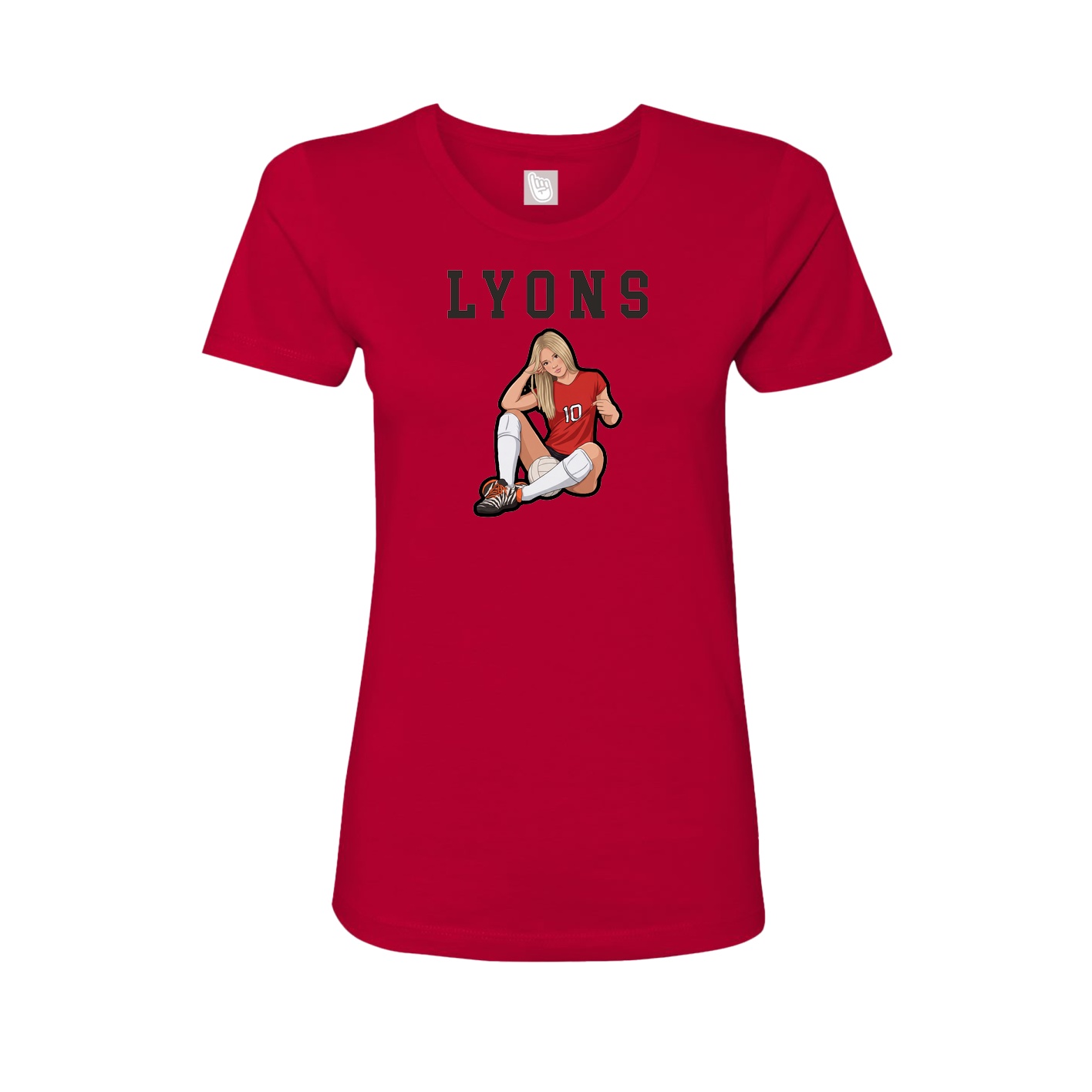 Fitted Women's Tee — Shirsey in Red