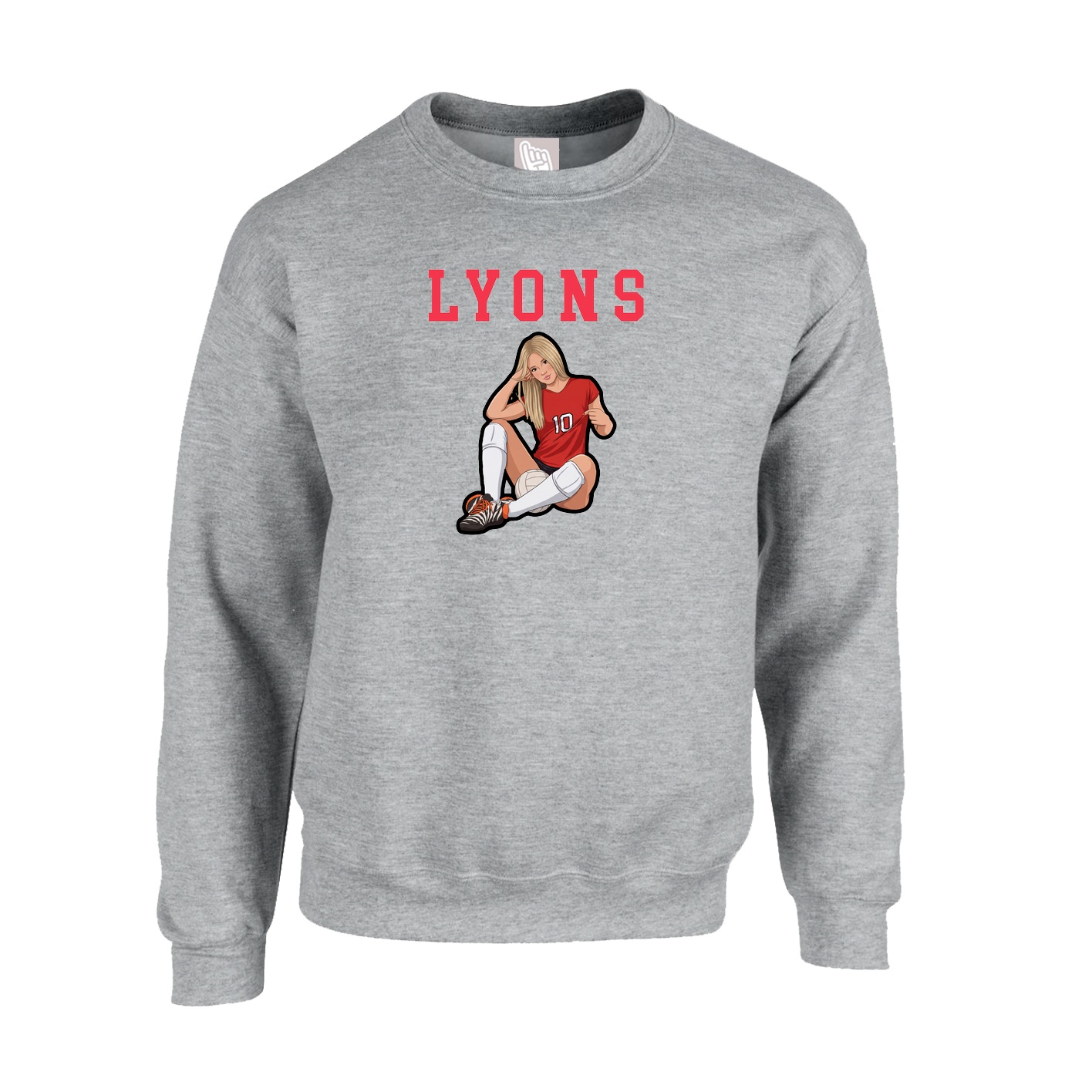 Fleece Crew — Shirsey in Grey