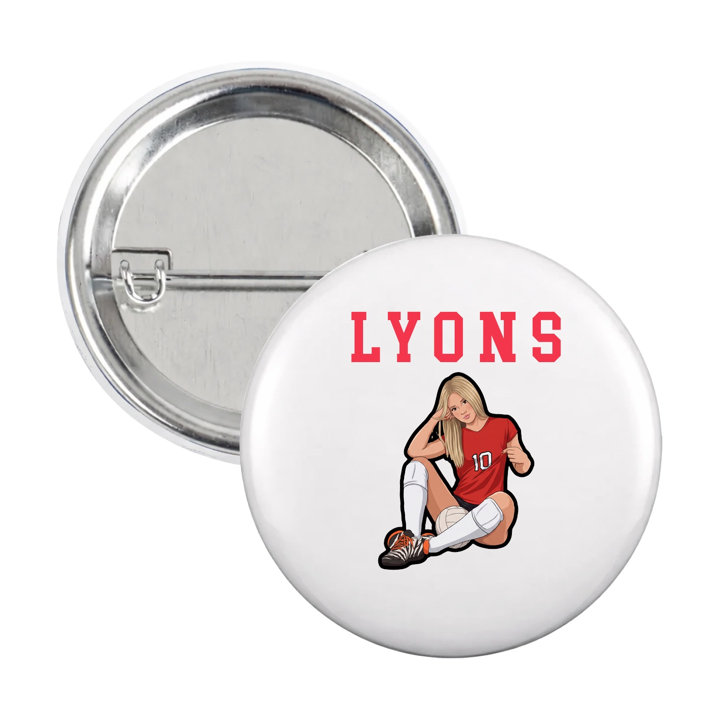 Game Day Button — Shirsey in White