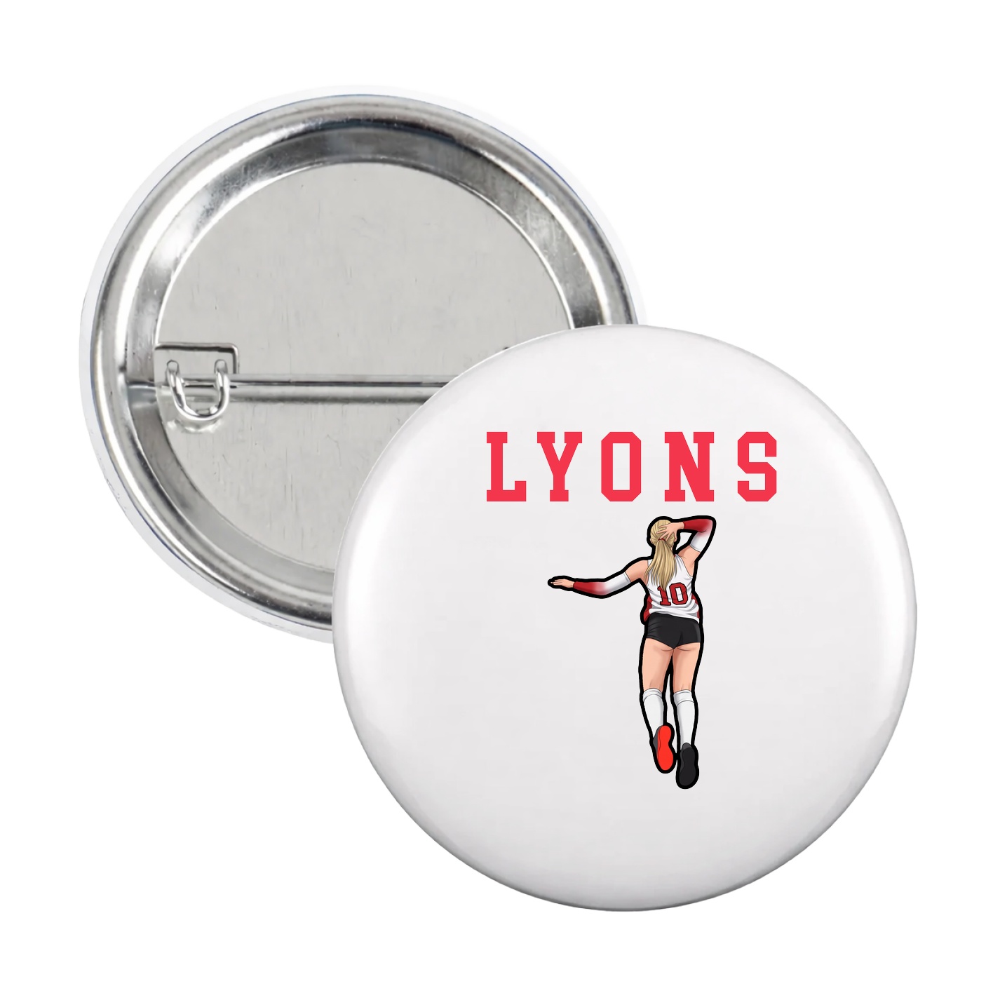 Game Day Button — Shirsey in White