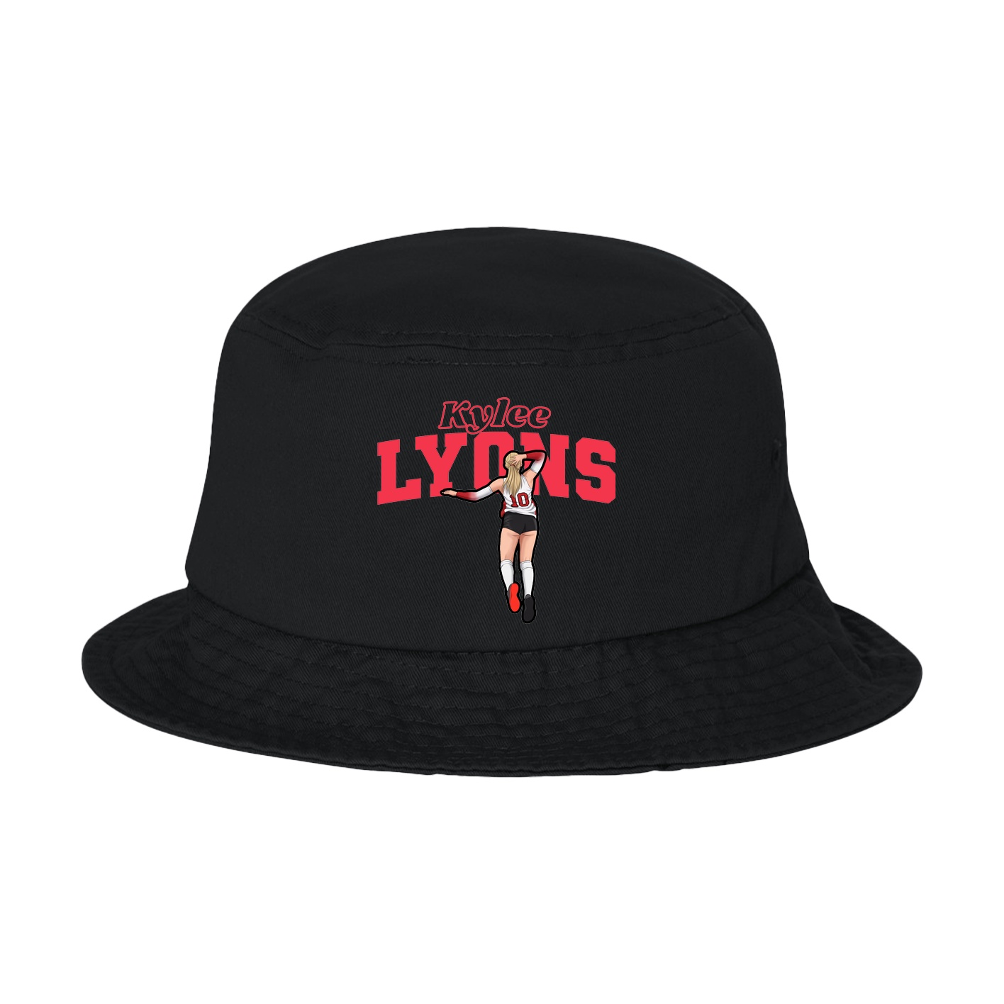 Bucket Cap — Name Arch in Black