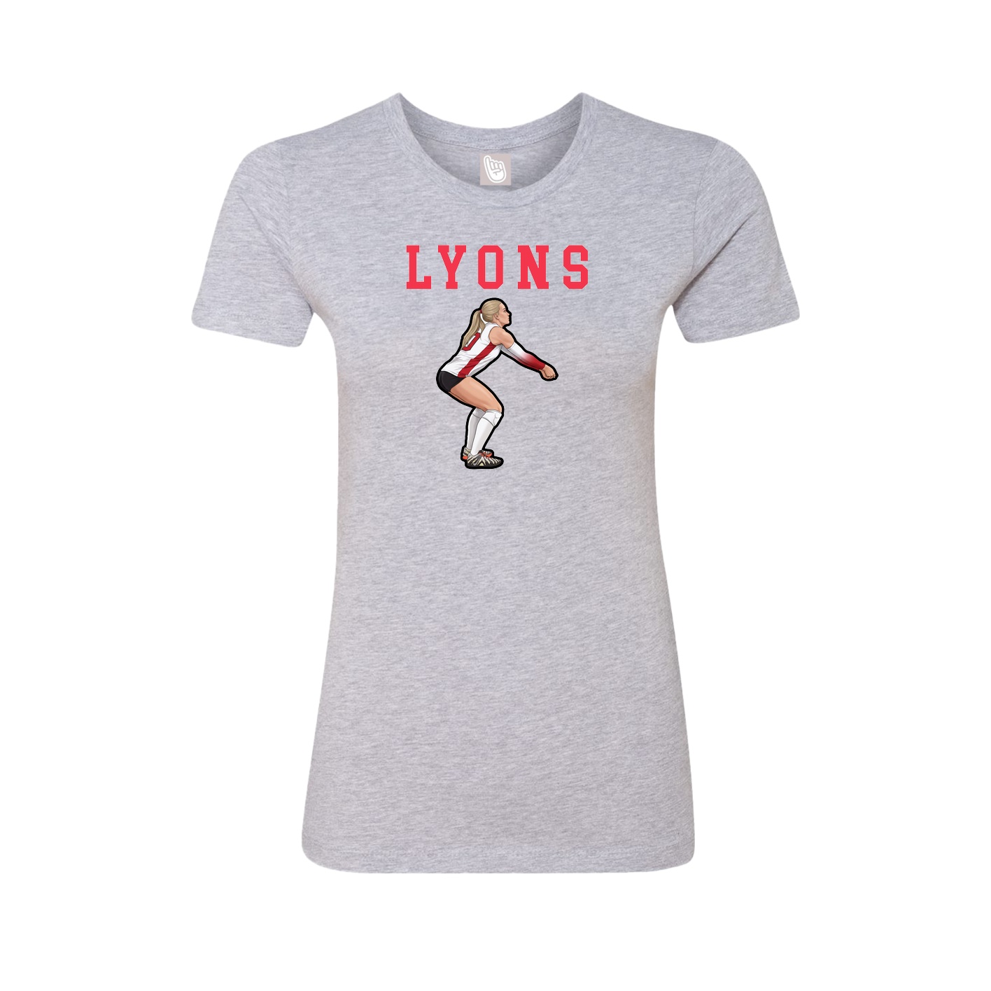 Fitted Women's Tee — Shirsey in Grey