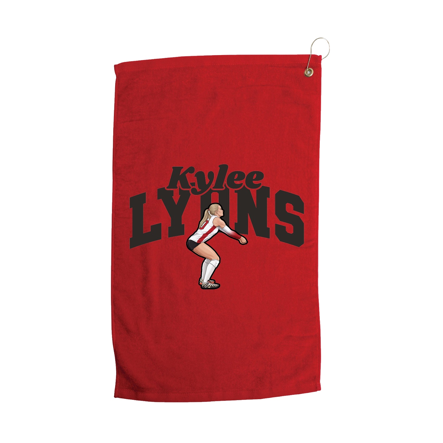 Golf Towel — Signature Arch in Red