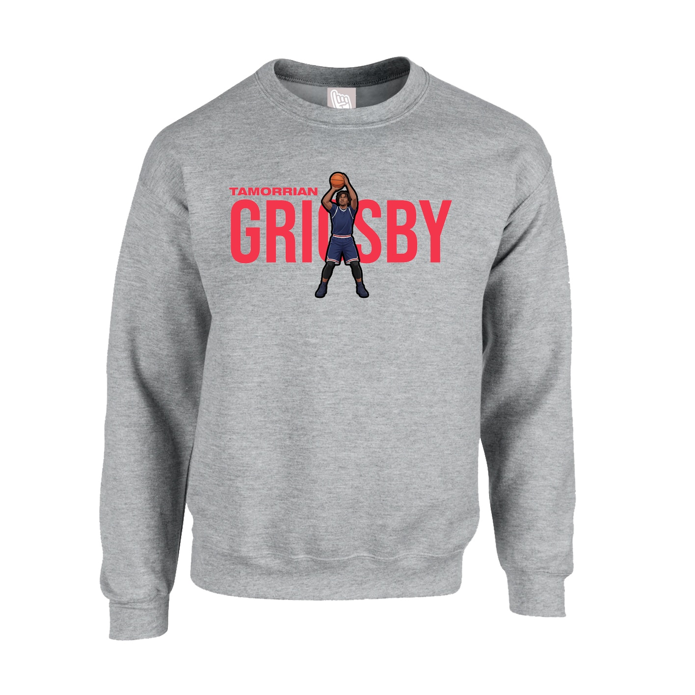 Fleece Crew — Player Name in Grey