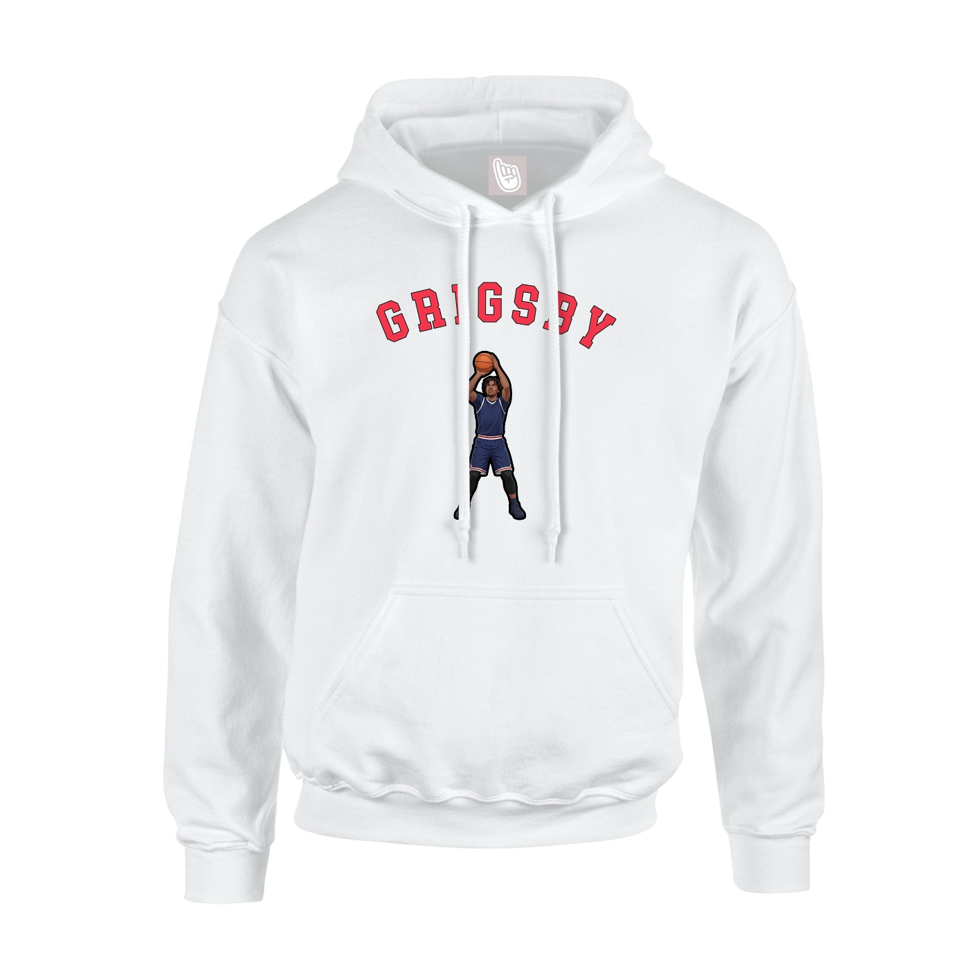 Youth Hoodie — Shirsey Arch in White