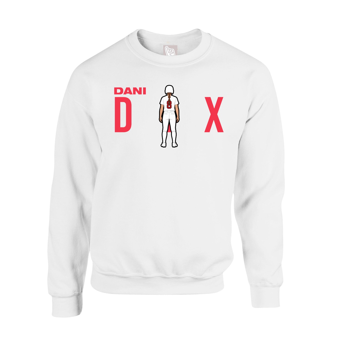 Fleece Crew — Player Name in White
