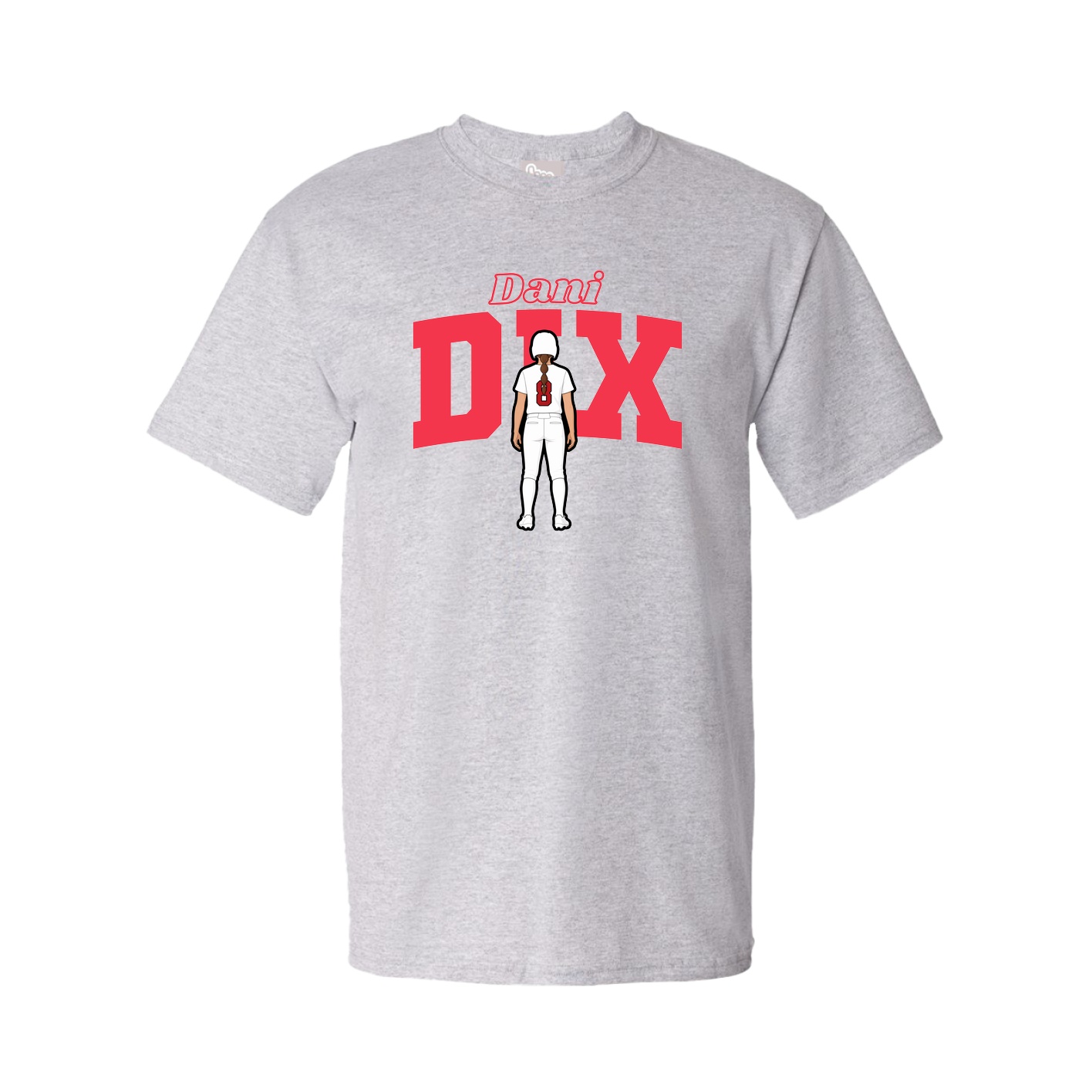 Tee — Name Arch in Grey