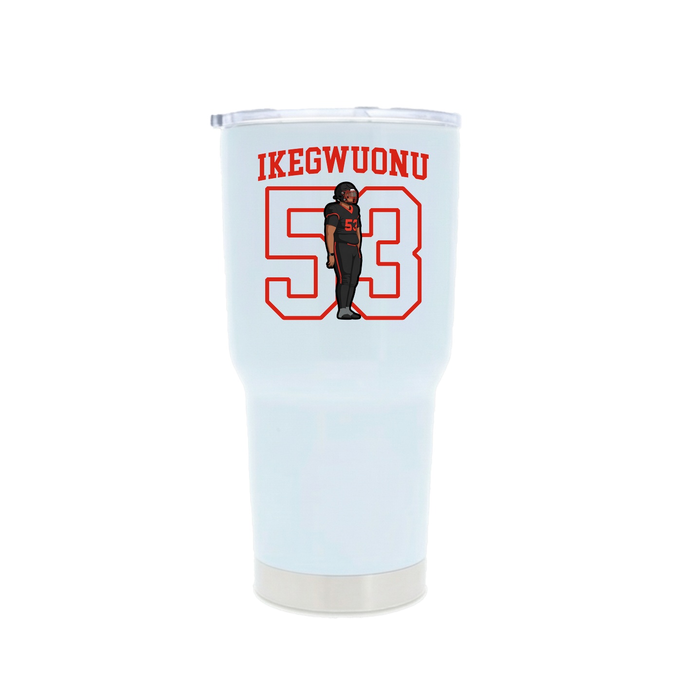 30oz Stainless Steel Tumbler — Shirsey in White
