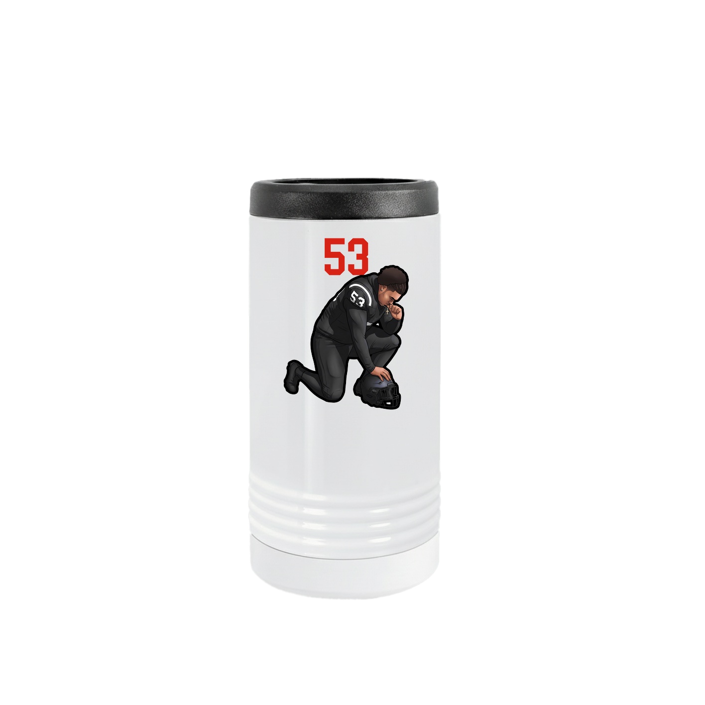 Slim Beverage Holder — Number Top in White