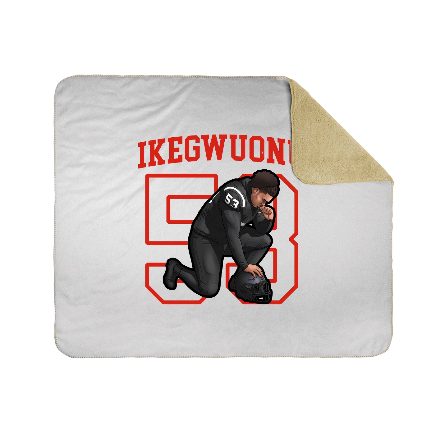 Throw Blanket — Shirsey in White