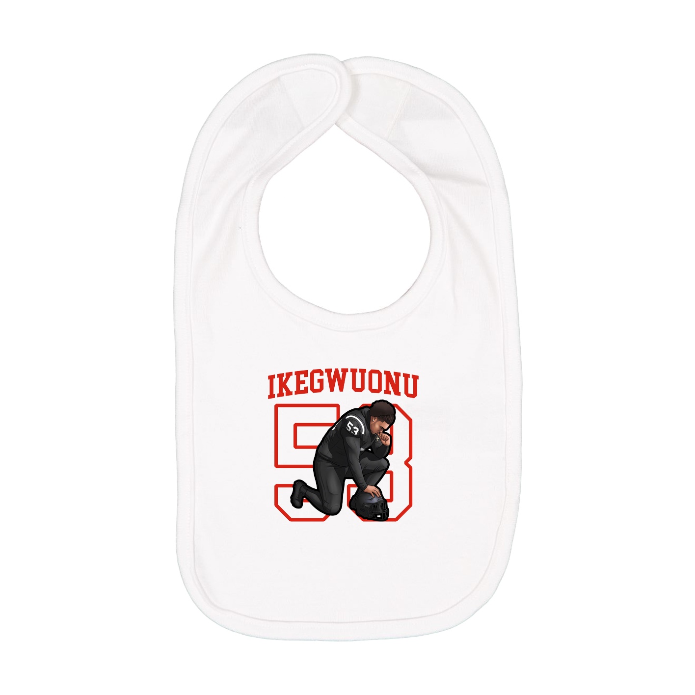 Infant Bib — Shirsey in White