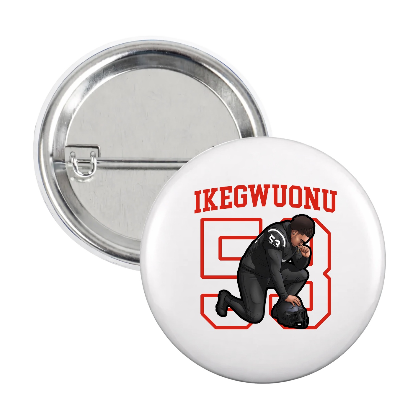 Game Day Button — Shirsey in White
