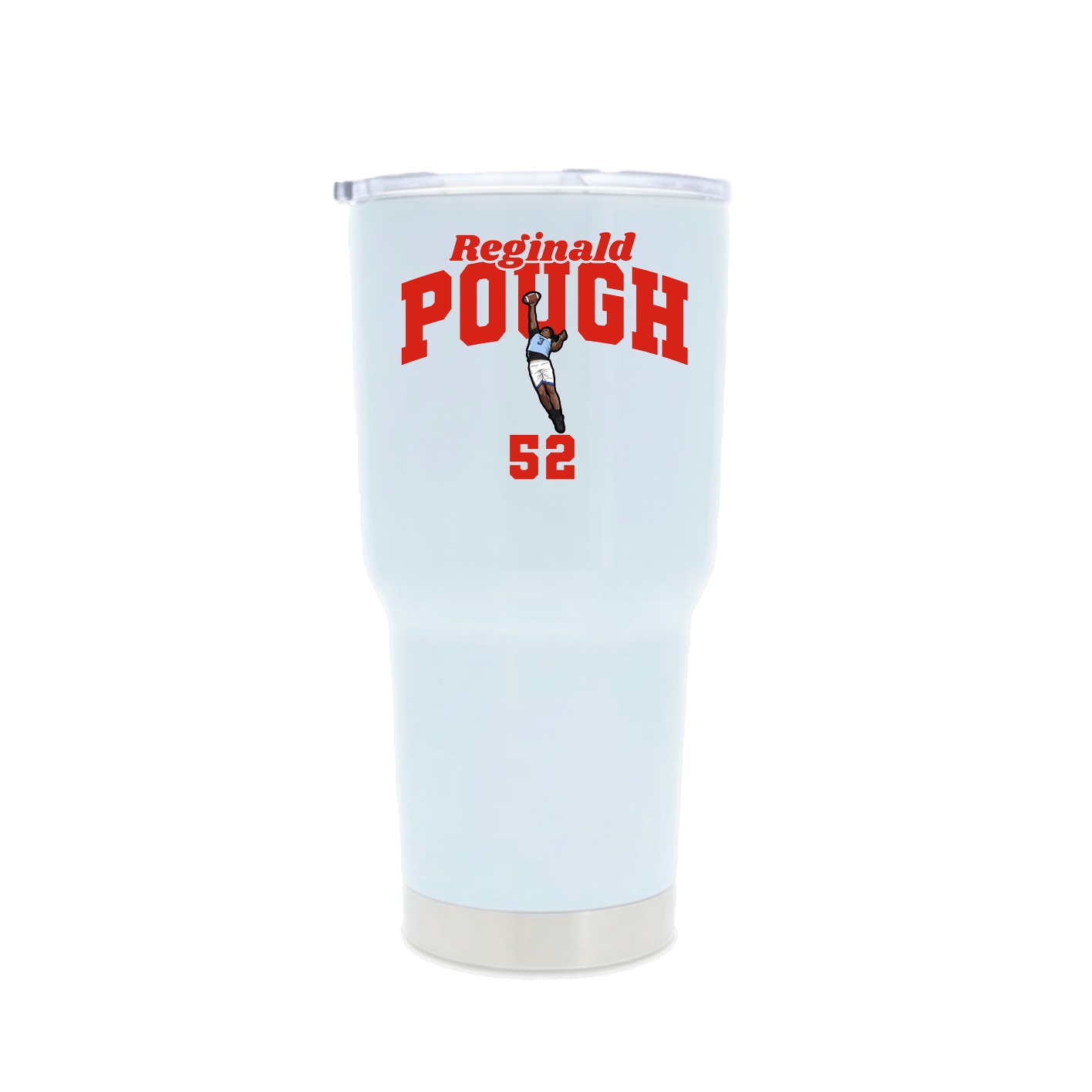 30oz Stainless Steel Tumbler — Signature Arch in White