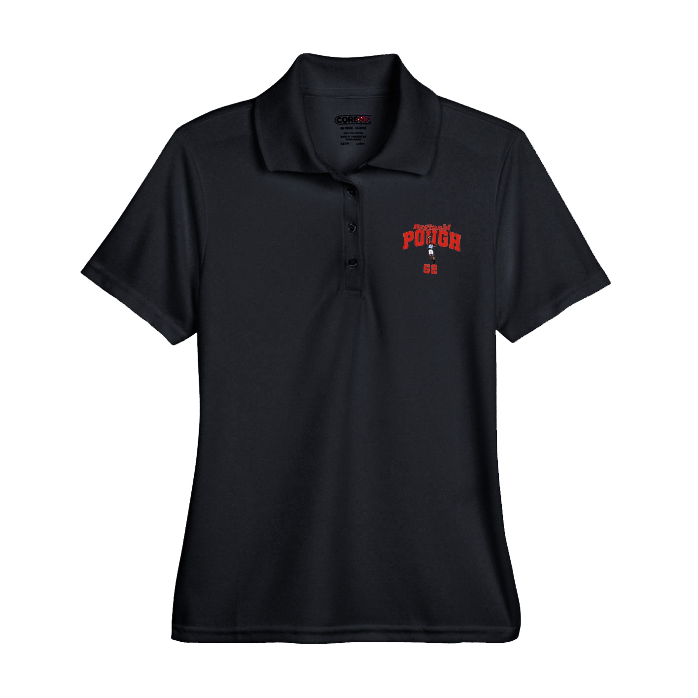 Womens Performance Polo — Signature Arch in Black