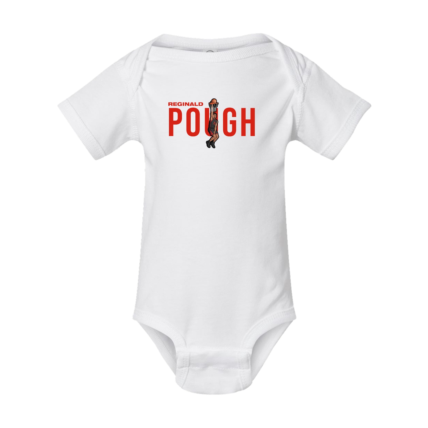 Baby Onesie — Player Name in White