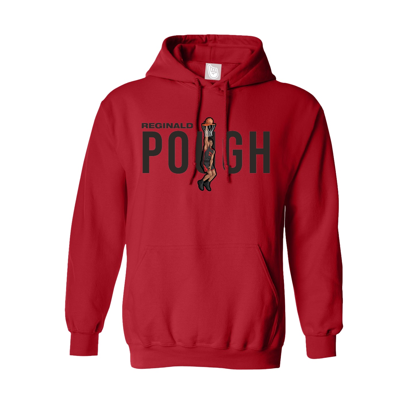 Youth Hoodie — Player Name in Red