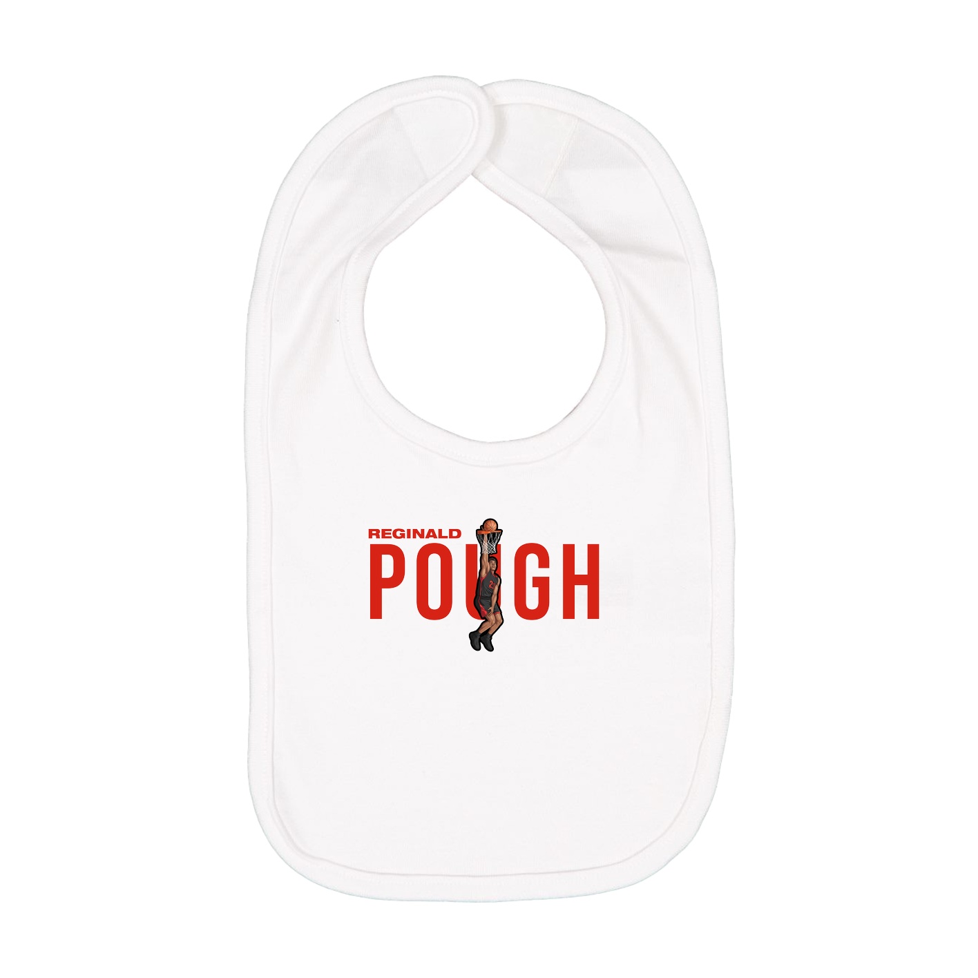 Infant Bib — Player Name in White