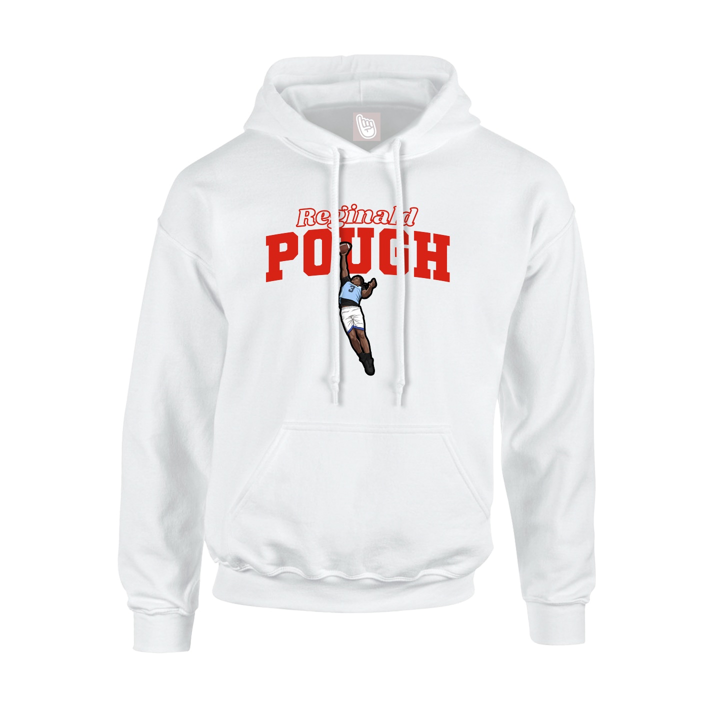 Hoodie — Name Arch in White