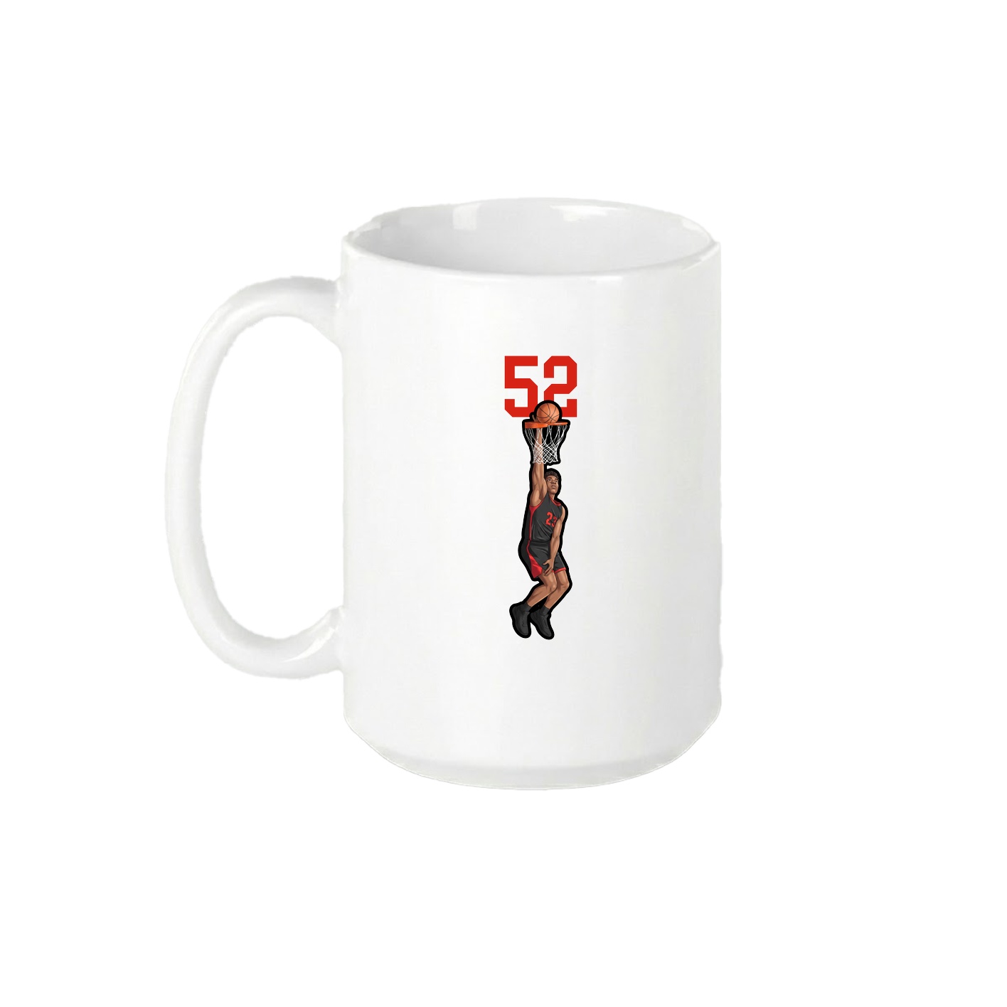 15oz Coffee Mug — Number Top in White