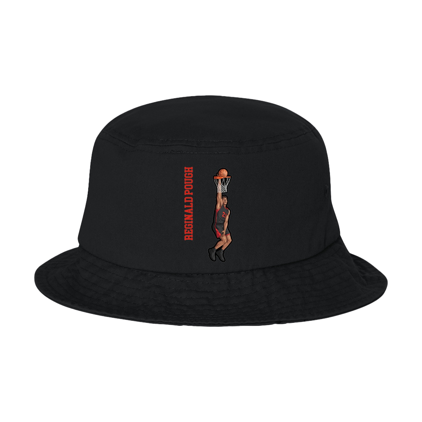Bucket Cap — Name Vertical in Black