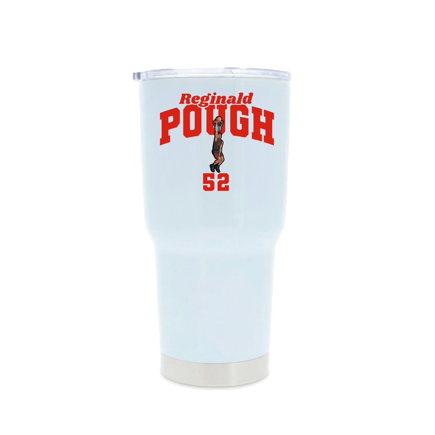 30oz Stainless Steel Tumbler — Signature Arch in White