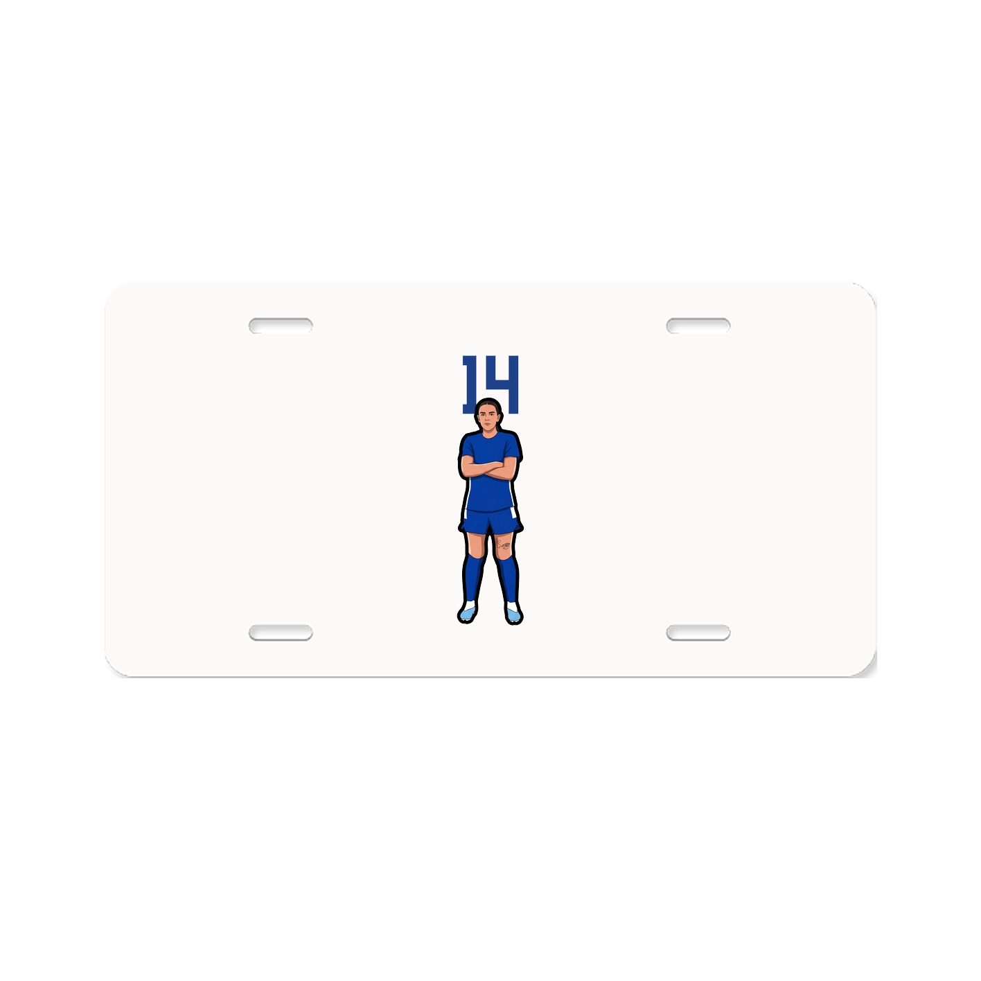 License Plate — Number Top in Classic