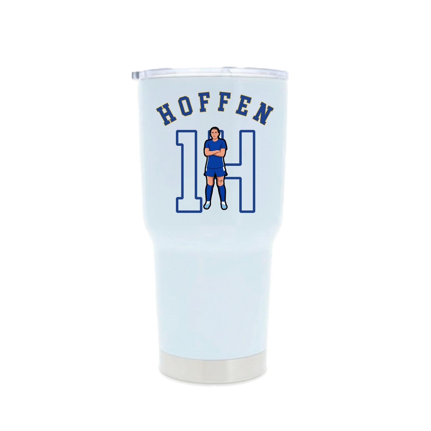 30oz Stainless Steel Tumbler — Shirsey Arch in White