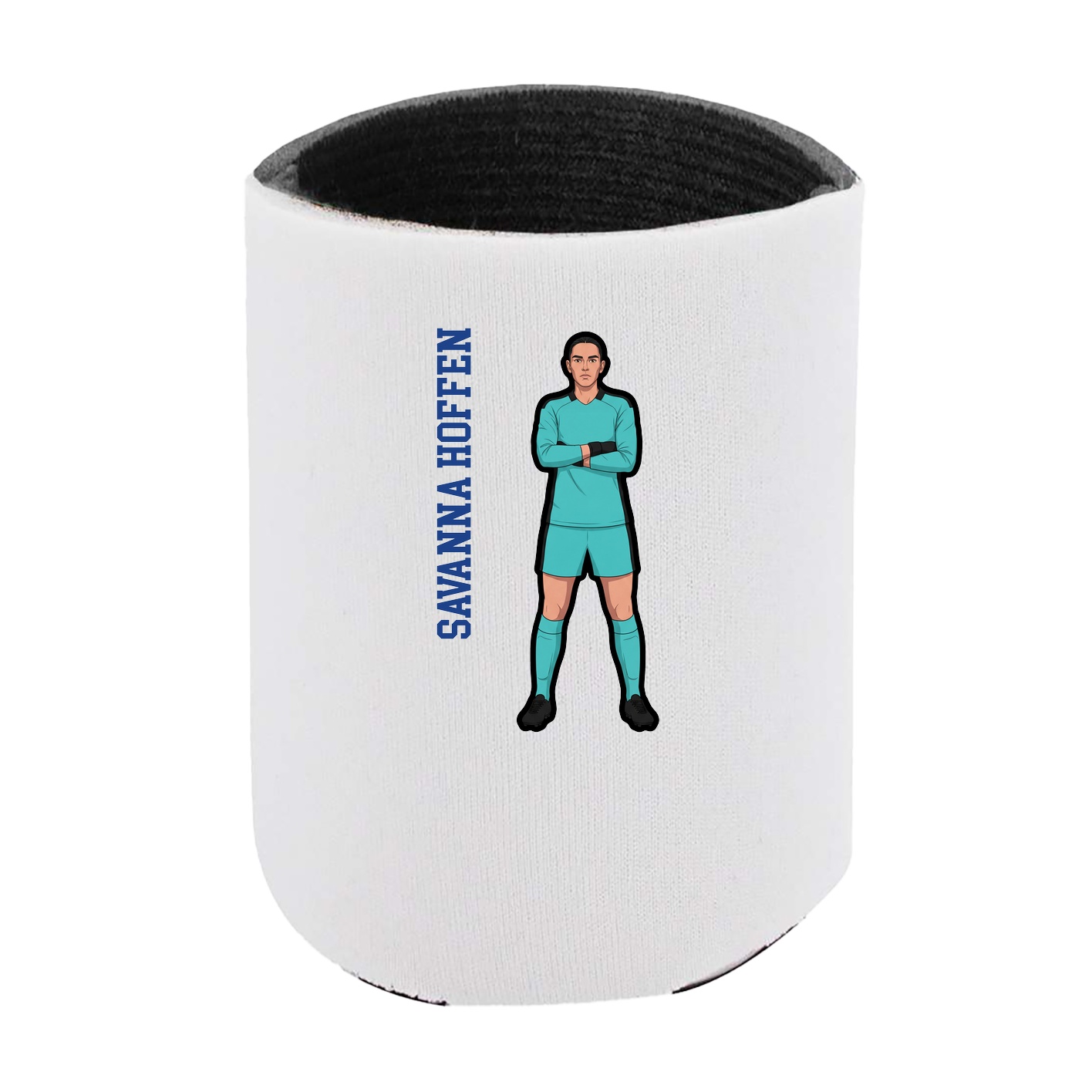 Can Holder — Name Vertical in White