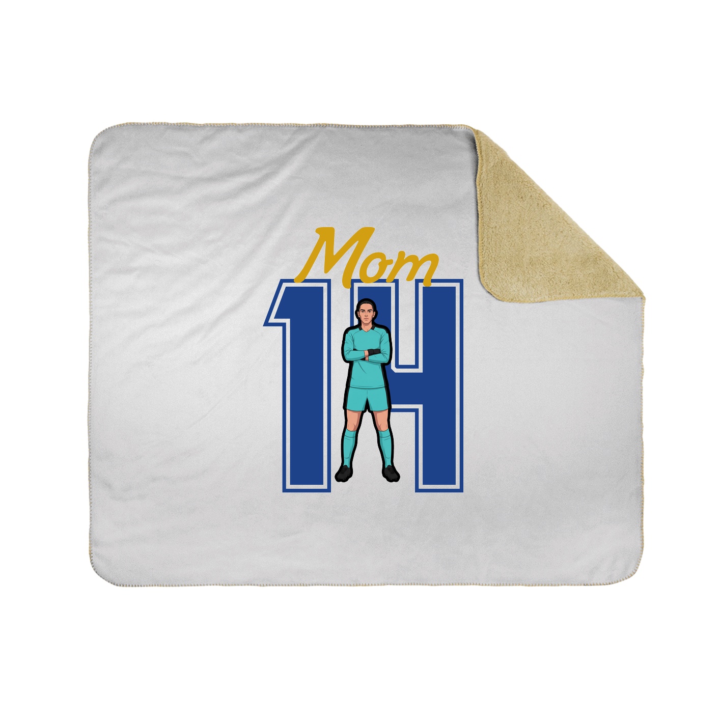 Throw Blanket — Mothers Day Shirsey in White